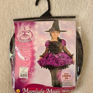 Girl's Light-Up Moonlight Magic Witch Costume - size 2-4